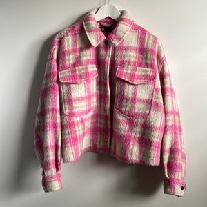 Zara cropped shacket